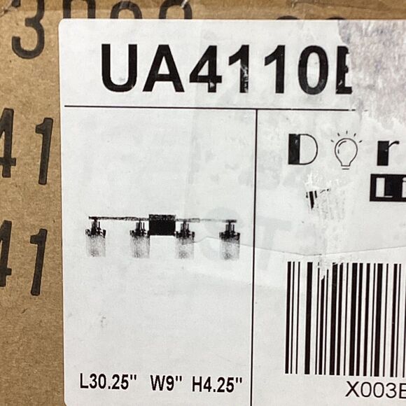 Doraimi Lighting - 4-Light Fixture - Frosted Glass - 4110B4 - New Open Box - Picture 8 of 9